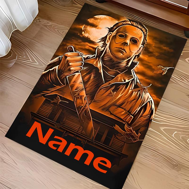 Custom personalization Michael Myers Print Area Rug - Soft, Washable Non-Slip Indoor Mat,Living Room,Home&Office Decorative Rug