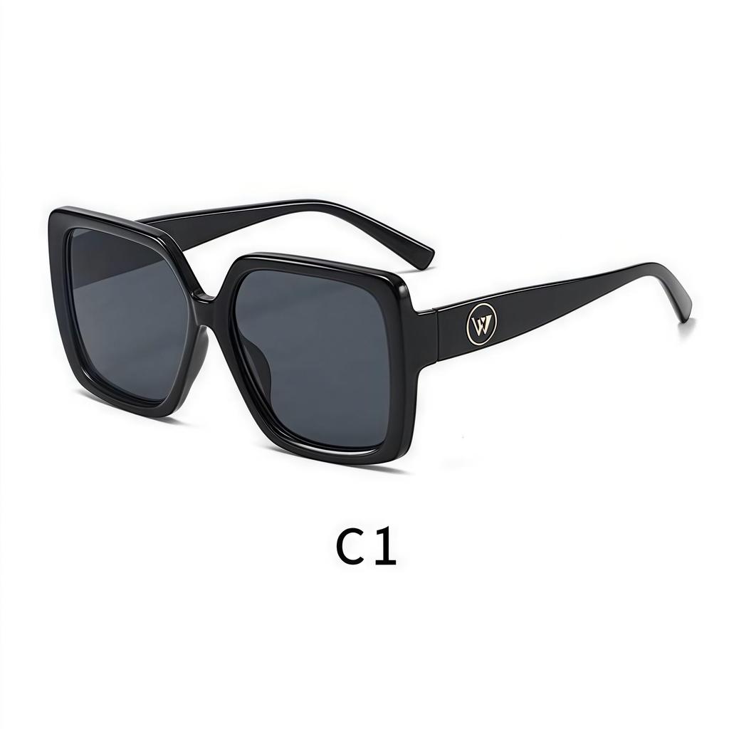 2076 New Large Square Frame Magnetic Clip-On Men's Polarized Sunglasses - Multi-Color Options