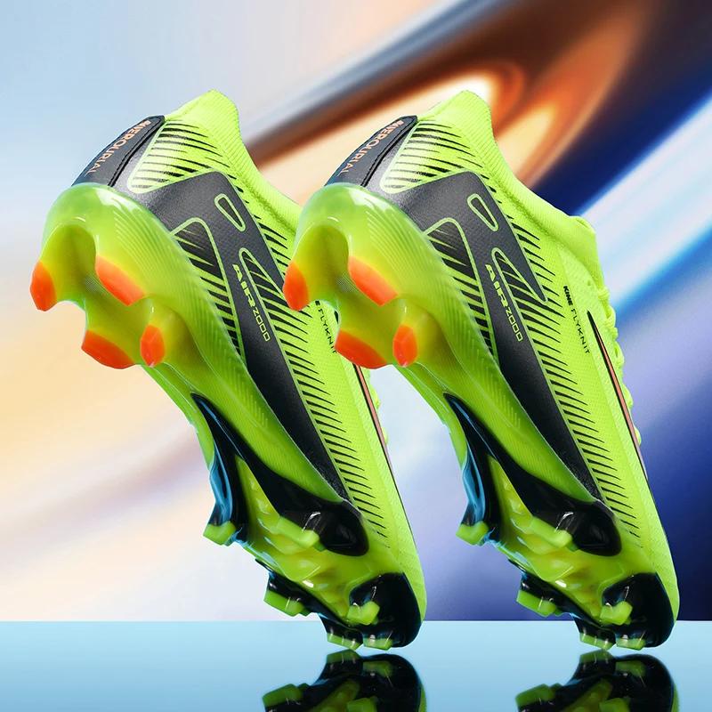 Men Football Boots Children Society Training Original Long Spikes TF/FG Soccer Shoes Professional Sneakers Sports Football Shoes