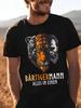 Bartigermann Alles In Einem Bear Tiger Viking Men's T Shirt Black Unisex Suitable for All Seasons Fun T Shirt Gift for Fans