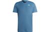 T Shirts Men's Blue Crew Neck Moderate Straight Fit HB8033
