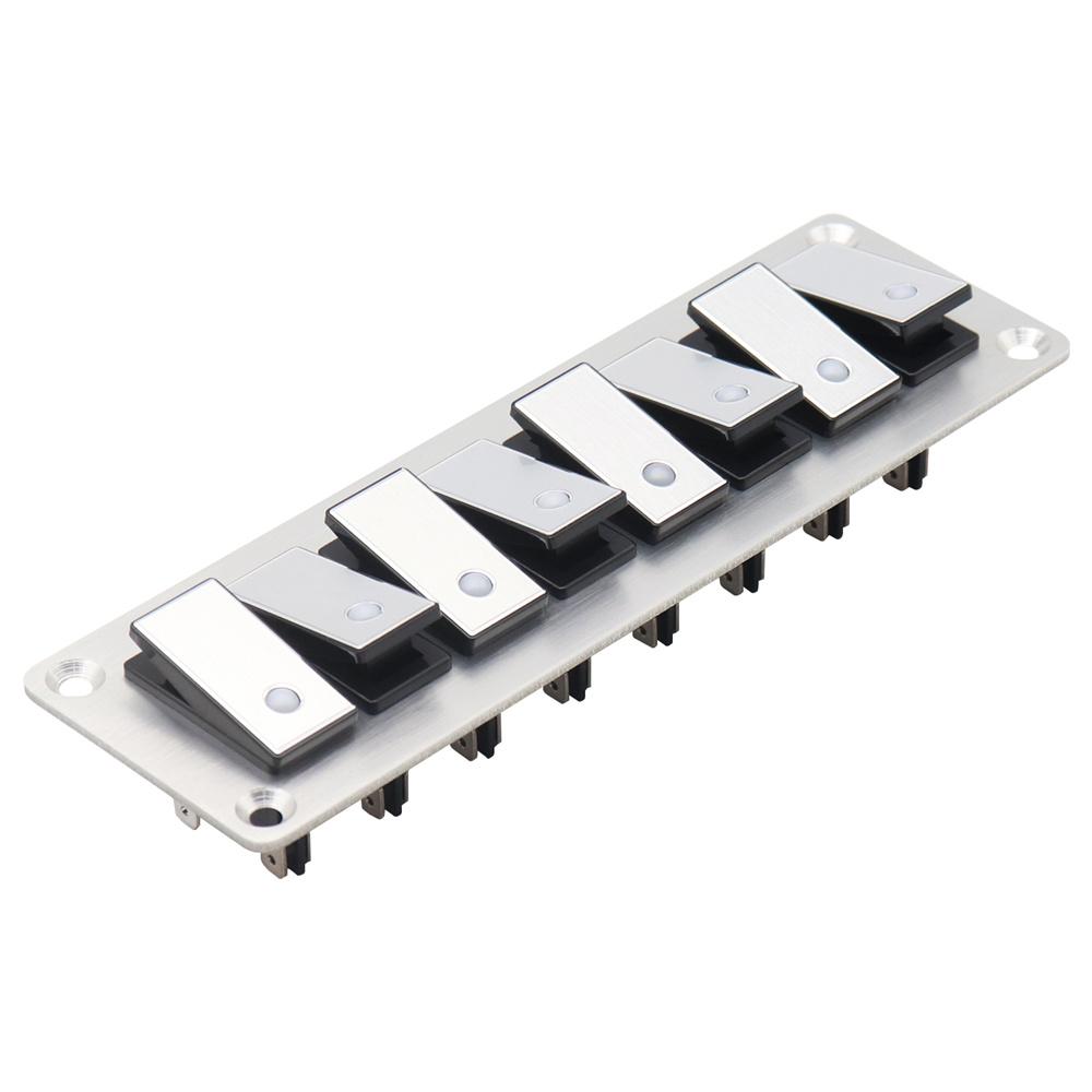 8 Rocker Switch Panel Switch Panel with LED Light For Boat Car
