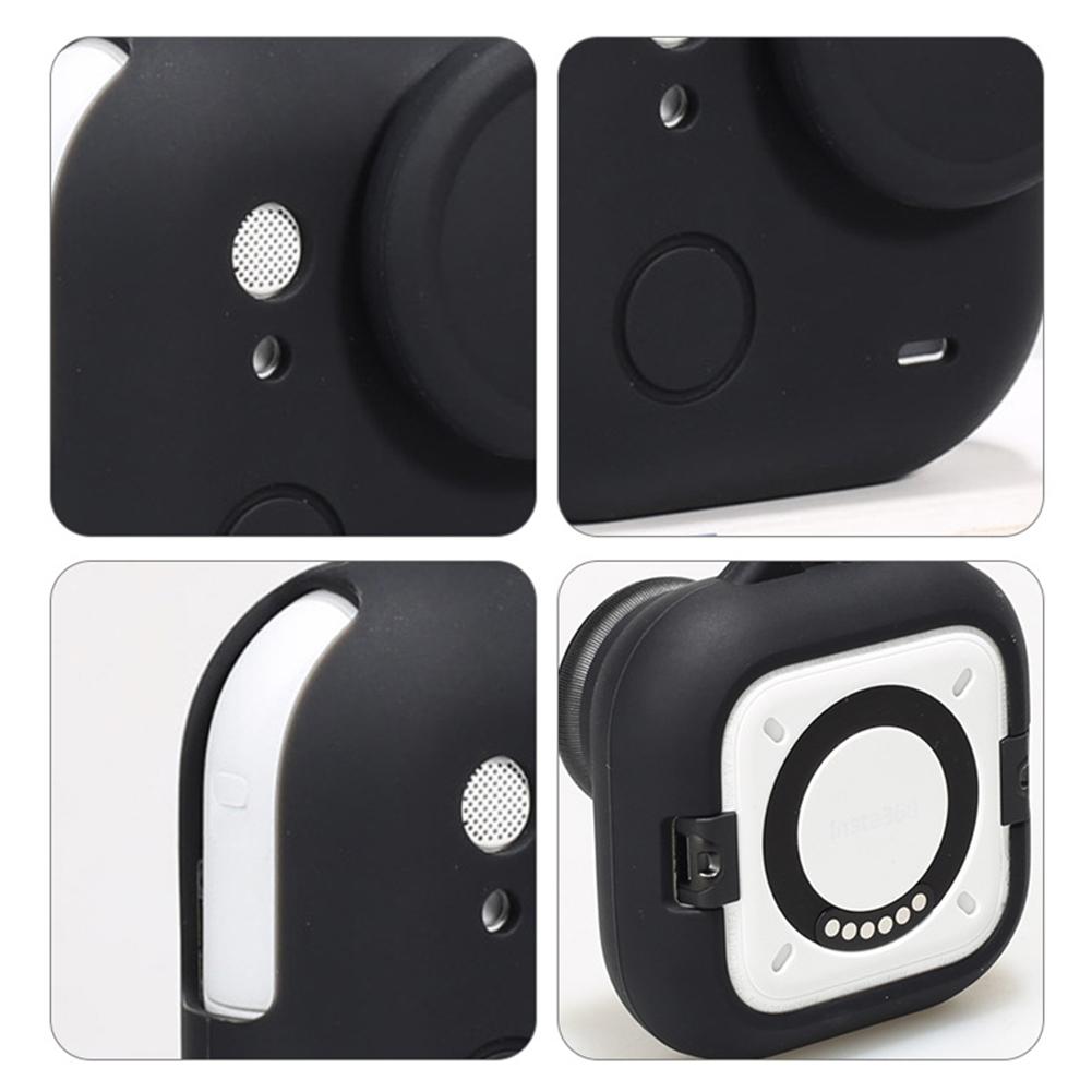 Silicone Body Cover Protective Lens Cover Anti-fall Case with Anti-lossing Rope for Insta360 GO Ultra Action Camera Accessories