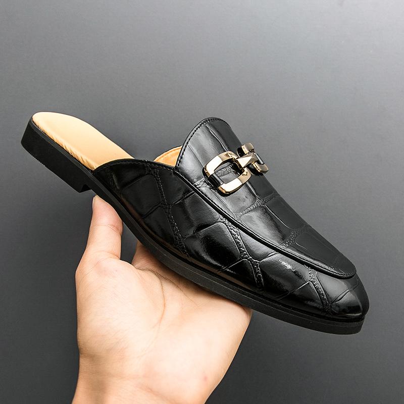 Fashion Men's Loafers Luxury Brand Leather Dress Shoes Breathable Slip-On Solid Formal Casual Shoes Handmade Designer Men Shoes Mocassin