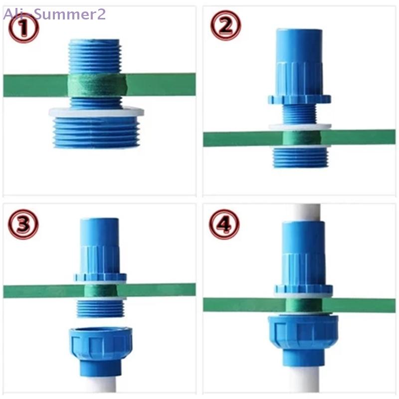 {Summer2} 2pcs PVC Connectors 20/25/32mm for Fish Tank Drainage and Garden Pipe, Aquarium Outlet Connector