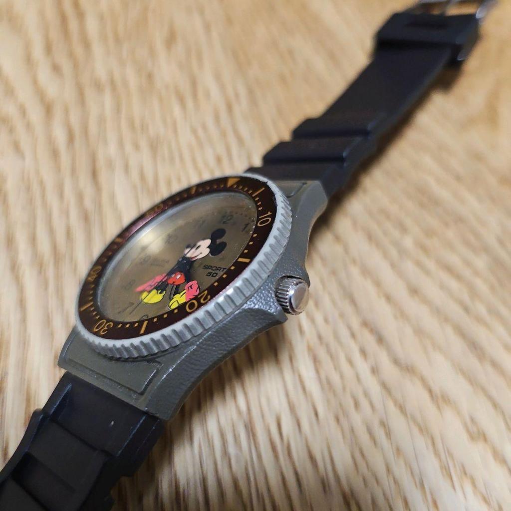 [USED] SEIKO ALBA Y481-017C Mickey Mouse Battery Strap