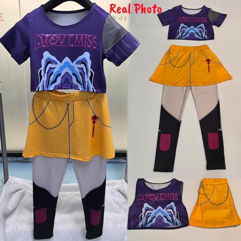 K-POP Cacciatori di Demoni Costume Cosplay Rumi Zoey Mira per Ragazza Vestiti per Performance di Halloween Festa di Compleanno Panno Costume per Gioco di Ruolo Costumi