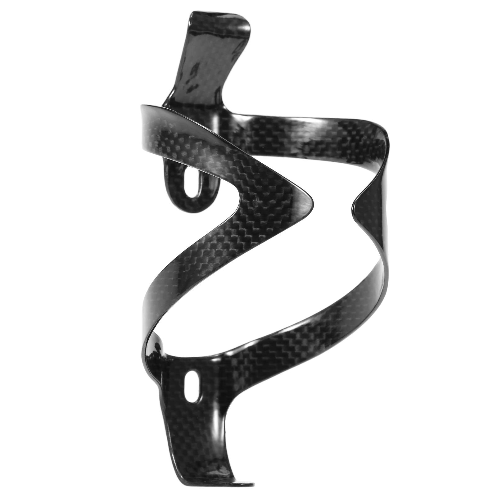 

Держатель для велосипедной бутылки с водой, клетка из углеродного волокна для питьевого чайника, легкое крепление для велосипедной бутылки с водой Glossy чёрный