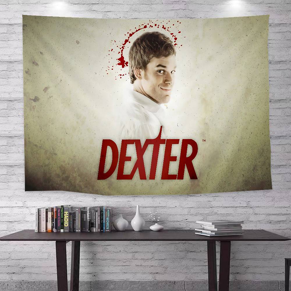Horror TV Show Dexter Anime Tapestry Hanging Tarot Hippie Wall Rugs Dorm Home Decor