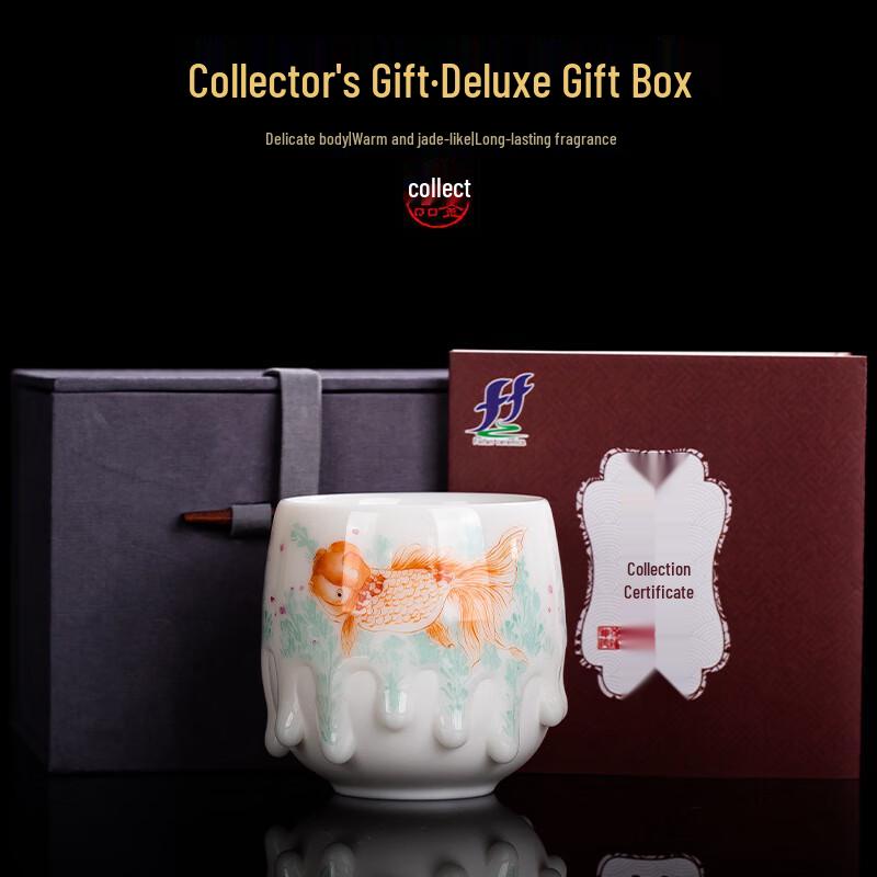 Dehua Mutton Fat Jade Porcelain Tea Cup