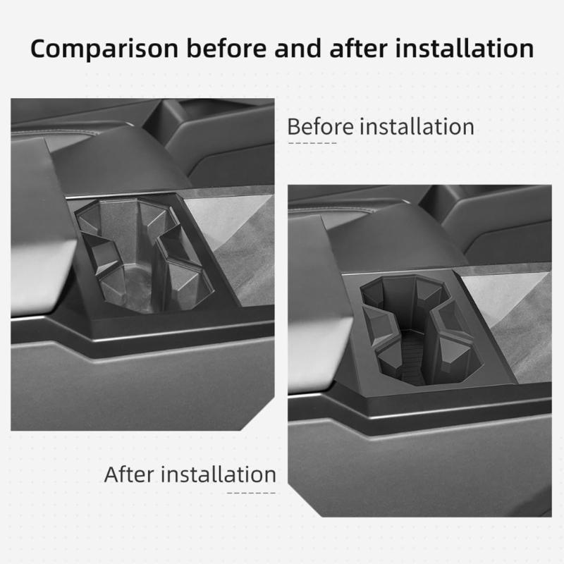 Center Console Drink Holder For Vehicle Interior Custom Design Prevents Cup Tipping And Spillage In Various Condition