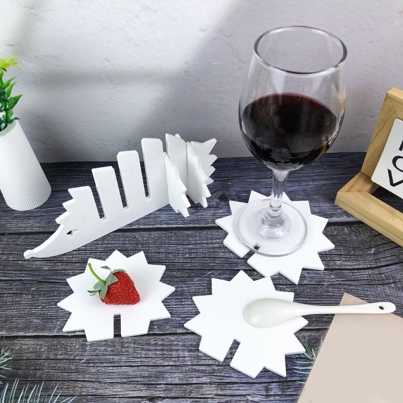 Stylish Lovely Hedgehog Coaster Mould in Sturdy Silicone Materials Portable for Household and Office Supplies Use