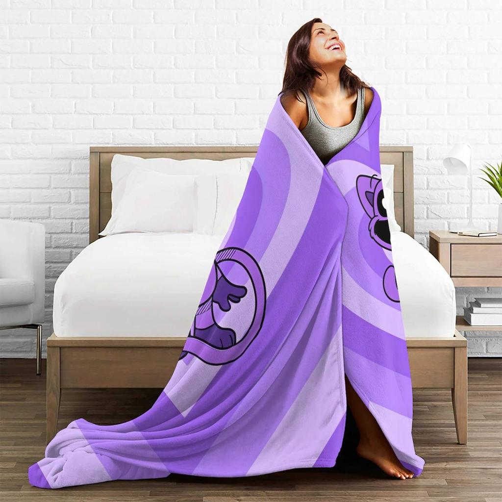 Smiling Catnap Heart Happy (1)-bayingimg Flannel Blanket Warm Throw Blanket for Bedroom Picnic Novelty Bedspread Sofa Bed Cover