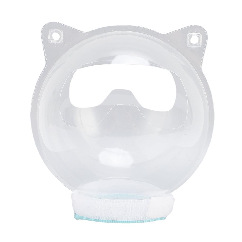 Cat Grooming Muzzle Transparent Breathable Anti Bite Plastic Cute Kitten Helmet Mouth Cover