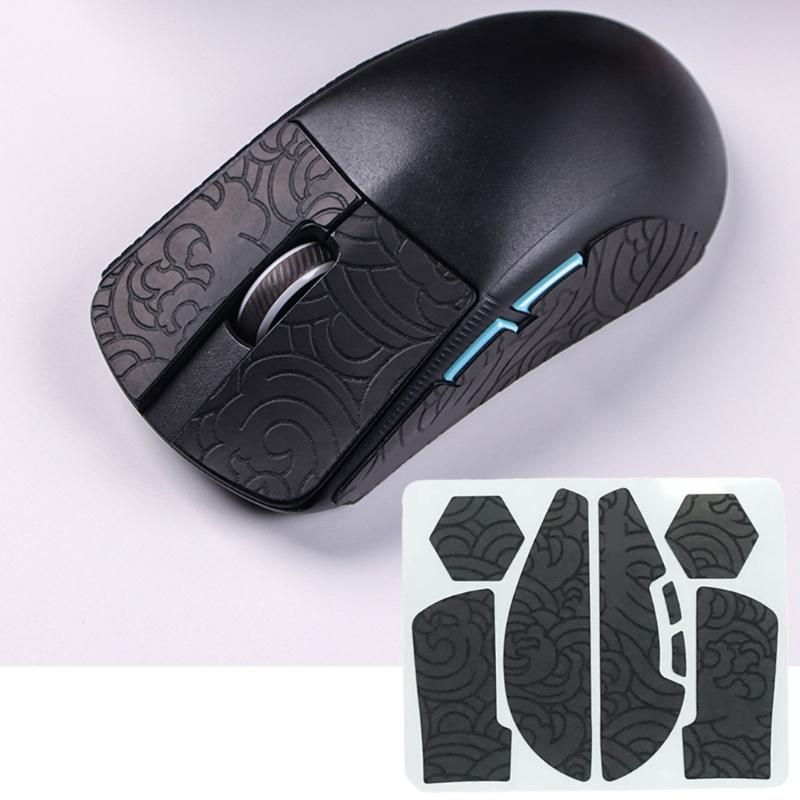 Nastro Adesivo per Presa del Mouse Skates Adesivo Fatto a Mano per Mouse ROG Harpe Aim Lab Pelle Antiscivolo Professionale Assorbi Sudore