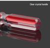 Transparent Handle Phillips & Flathead Screwdriver Set - 6mm, 4-8 Inch, 6x100mm Small