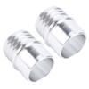 1 Pair 1 1 2 to 1 1 2in Hose Barb Splice Coupler Aluminum Alloy Radiator Intercooler Heat Exchanger Repair Mend Fitting