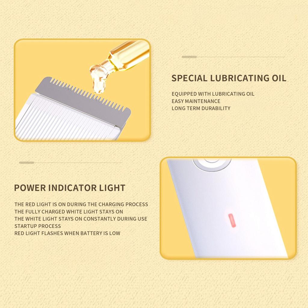 Hundehaarschneidemaschinen-Set, 4 in 1 Kabellos Elektrisch, Geräuscharm Tierhaarschneidemaschinen Für Dickes Fell Für Hunde, Fellpflege S, Augen, Ohren, Gesicht, Verfilztes Fell