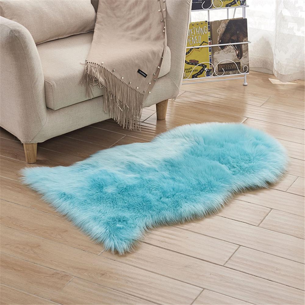 Household Carpet Imitation Sheepskin Plush Floor Mat Living Room Bedroom Sofa Mat
