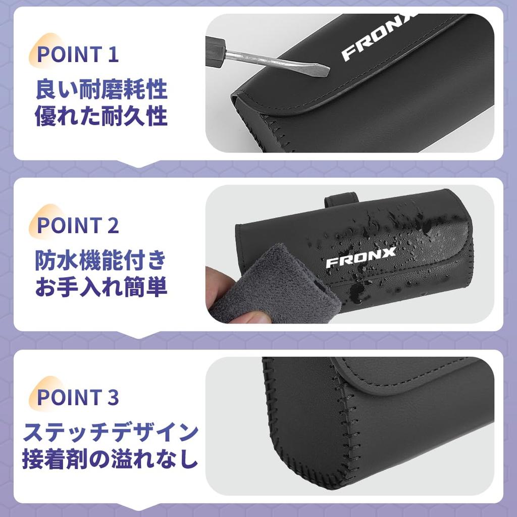 Fronx Suitable Sunglass Holder Car Large Capacity Elaborate Stitching Fronx