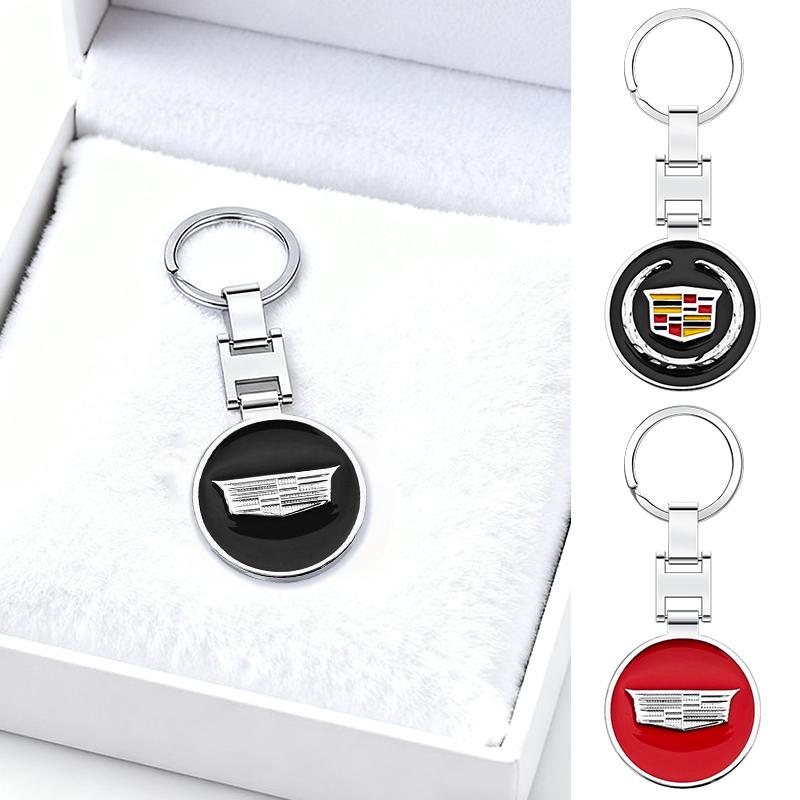 1pcs 3D Metal Car KeyChain Key Ring Chain Auto Styling Accessories For Cadillac Escalade CTS ATS SRX XTS XT5 STS CT5 CT6 BLS XLR