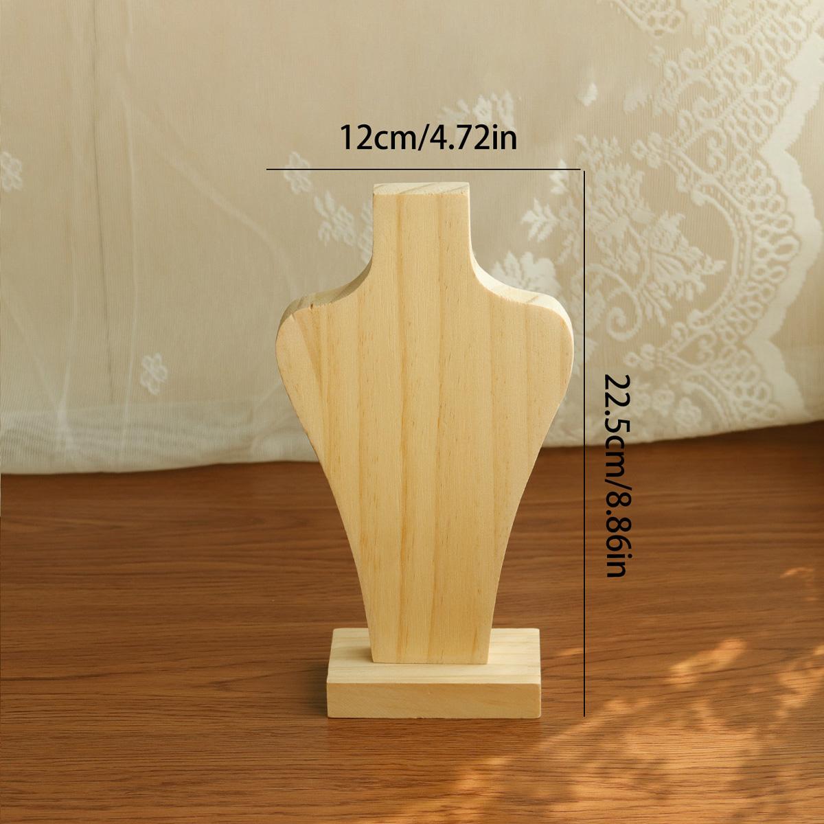 Wood Portrait Necklace Holder Vintage Jewelry Display Stand Counter Necklace Storage Display Rack Women s Jewelry Shelf