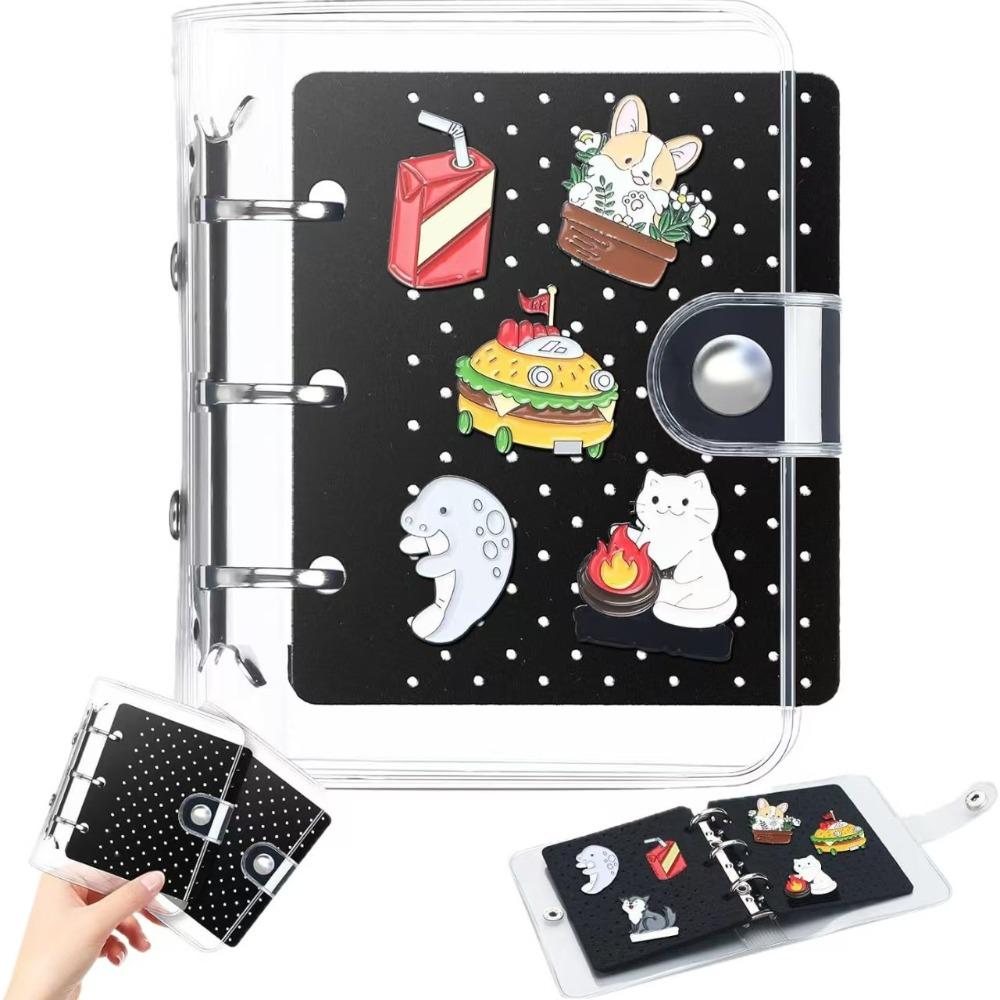 Space Saving Felt Brooch Storage Book 6 Pages Badge Charms Organizer Home Accessory