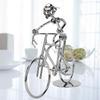Metal Construction Metal Bicycle Model Art Sculpture Home Decor Ornaments  For Bedroom Decor
