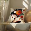 Classic Retro Japanese Lady Beautiful Pillow Case Pattern Printed Pillowcase For Living Room Sofa Cushion Cover & Bedroom Decor