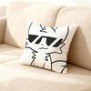 B-Boykisser Gato Bobo Meme Engraçado Fronha Capa de Almofada Decoração de Casa Presente de Aniversário Fronha