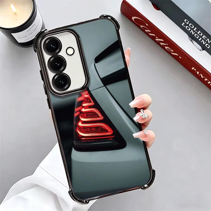 Sports Car Cool Taillight Soft Phone Case For Samsung A17 A27 A07 A37 A57 A16 A56 A15 A55 A14 A54 A13 A53 A26 A36 A25 A35 A24 A3