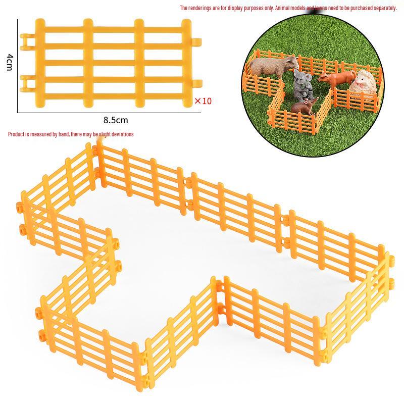 Creative Simulation Fence Set for Farm, Ranch, Zoo, or Sandbox Decorations