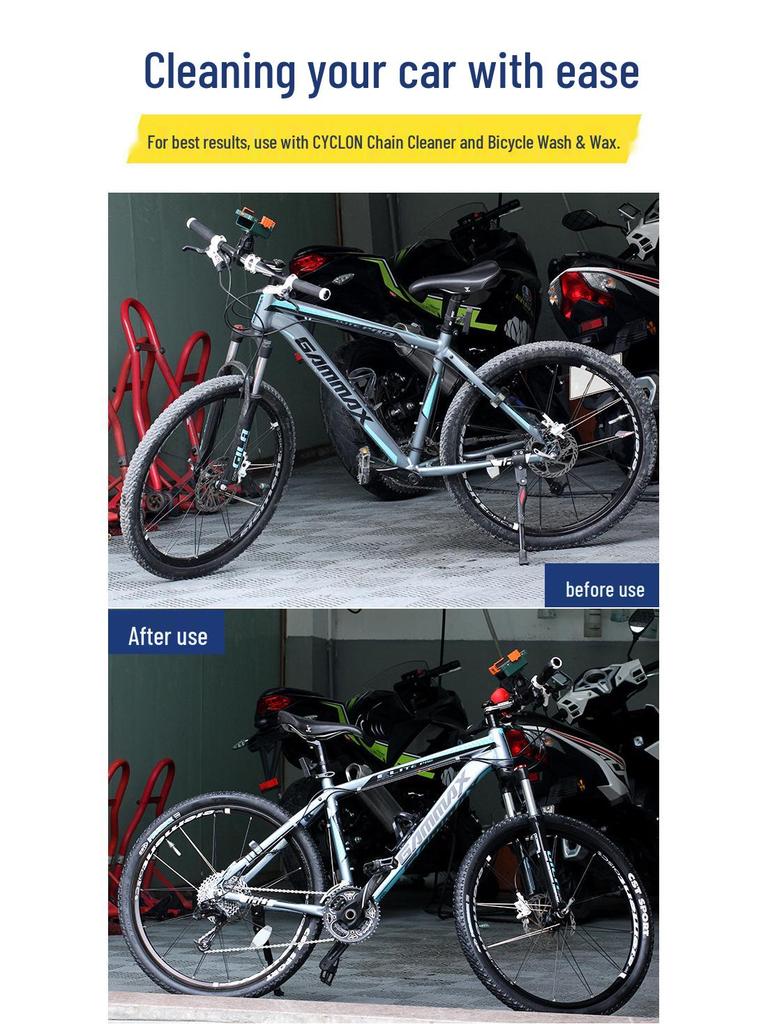 CYLION Bicycle Cleaning Tool Set: Multifunctional Chain & Tire Brushes with Chain Washer