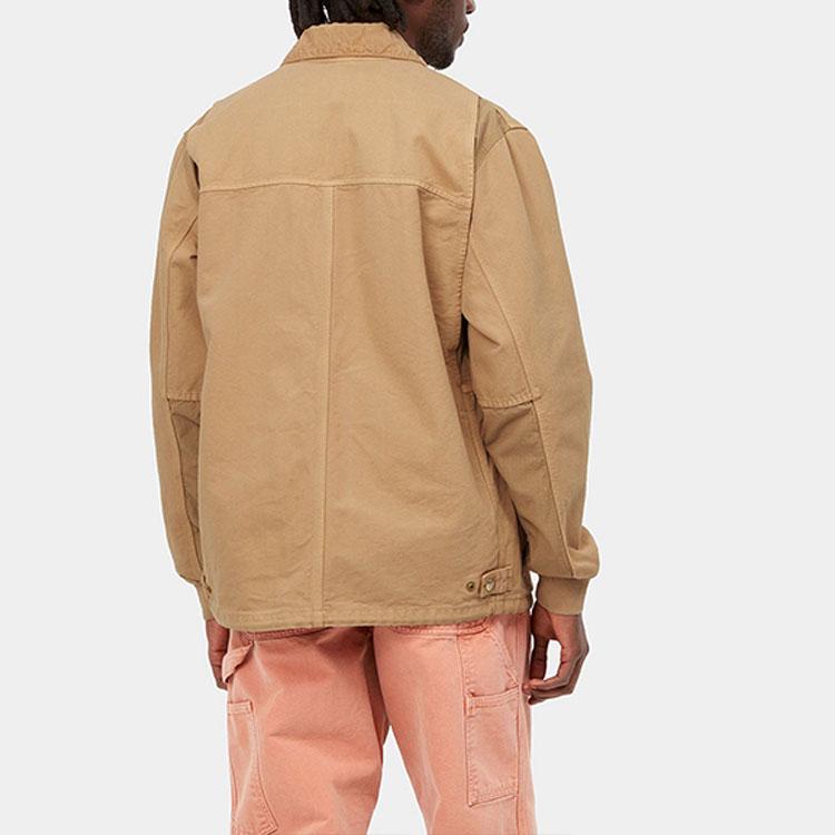 Carhartt WIP Medley Dearborn Canvas 12oz Jacket Dusty H Brown (Garment Dyed) Men Streetwear I030439-07E-GD