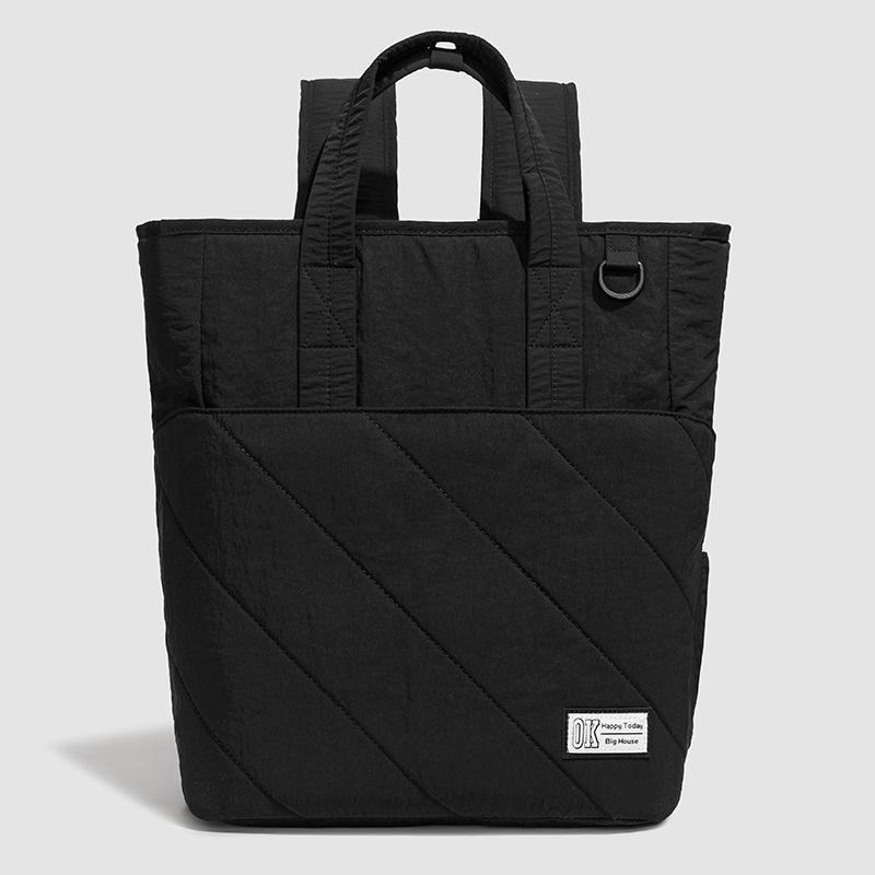 Schoolbag New Fashion Multifunctional Double Shoulder Mommy Bag Large Capacity Maternal and Infant Bag Light Going Backpacking Travel Bag Mom Bag