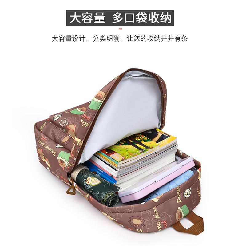 New schoolbag female multi-functional primary and secondary school students cute versatile three-piece combination backpack