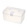 Tragbare kleine Box Kunststoff Aufbewahrungsbox transparente Klebebandabdeckung Staubaufbewahrungsbox Desktop-Abdeckung diverse Snacks Aufbewahrungsbox