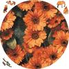 Wooden Puzzles Flowers Art Decoration Irregular Shape Puzzle Board Set Puzzle Toys for Adults Family