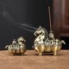 Chinese Style Incense Holder Year Of The Horse Alloy Incense Burner Aromatherapy Burner Home Decoration Creative Ornaments Gifts