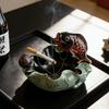 Creative Carp Ashtray Home Desktop Joyful Fish Ornament Resin Crafts Retro Anti-Fly Ash Ashtray Decoration Gift for Friends