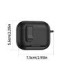 AirPods Pro 3 Leather Pattern Case with Buckle Stand for Apple 2nd Gen