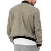 Suede Stand-Up Collar Men's Button Cardigan Jacket - Autumn/Winter Retro American Casual Outerwear