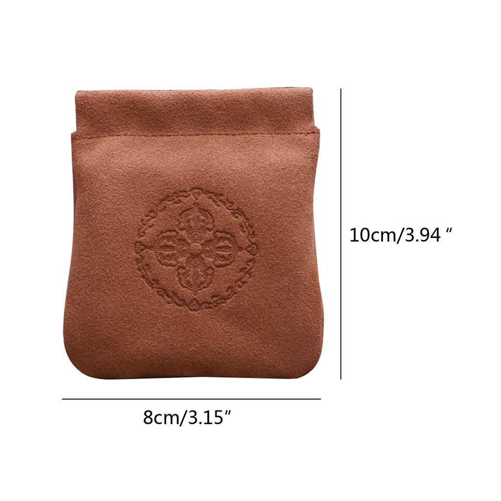 Versatile Jewelry Case Portable Storage Bag for Necklaces/Earrings/Rings Soft Flannelette Leather Jewellery Pouch