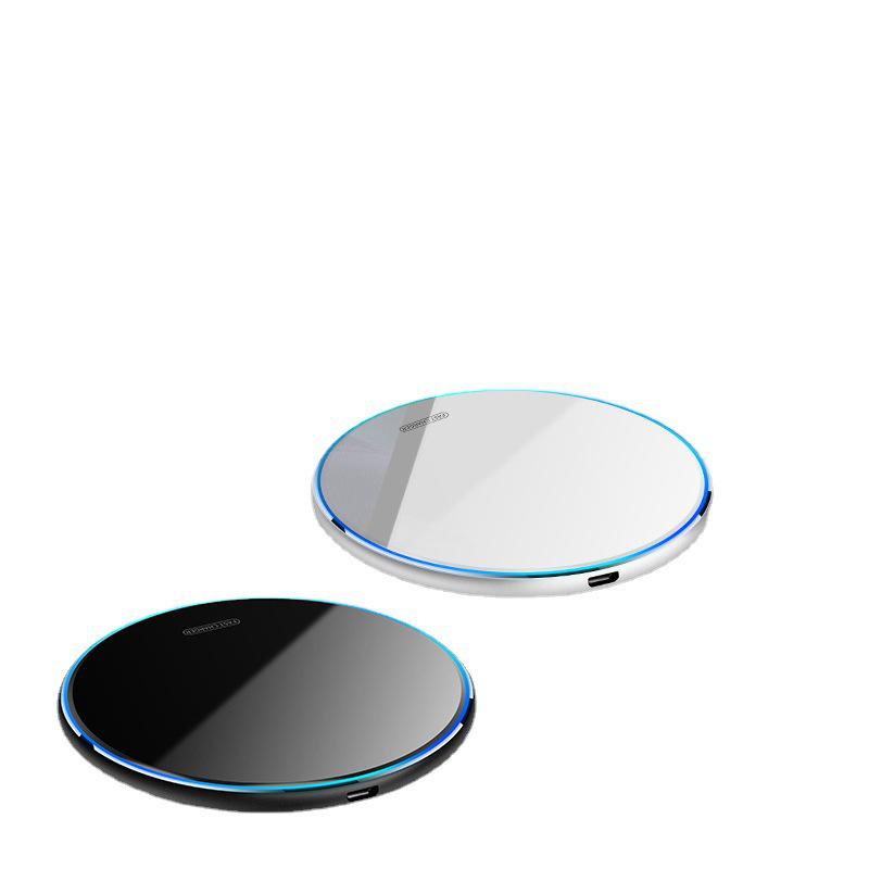 Cargador Inalámbrico Rápido ESSAGER Mirror 15W para Escritorio - Compatible con Dispositivos Apple y Huawei