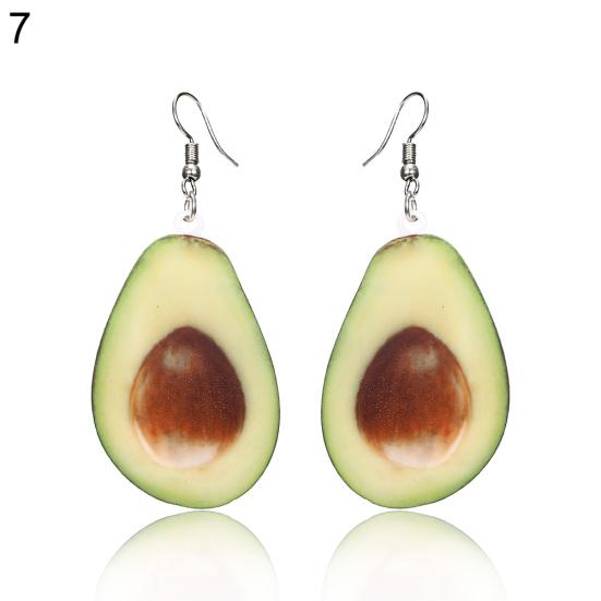 Boucles d'oreilles créatives en forme de fruits frais en noix de coco pour femmes, bijoux de fête de vacances d'été