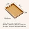 Rectangular Bamboo Wooden Tray With Handle Dessert Pallet Decorate Tray Serving Tray  Coffee Table