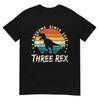 Kids Three Rex 3rd Birthday Boy Shirt Third Dinosaur 3 Year Old T-Shirt