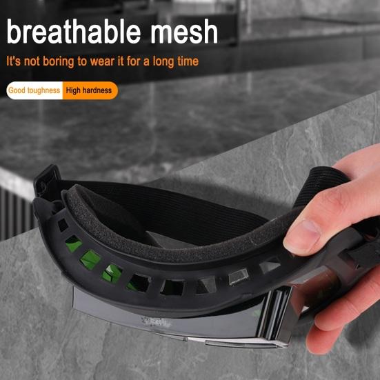 Welding Helmet with Goggles Heat-Resistant Face Mask Split Removable Welding Shield for Eye Protection