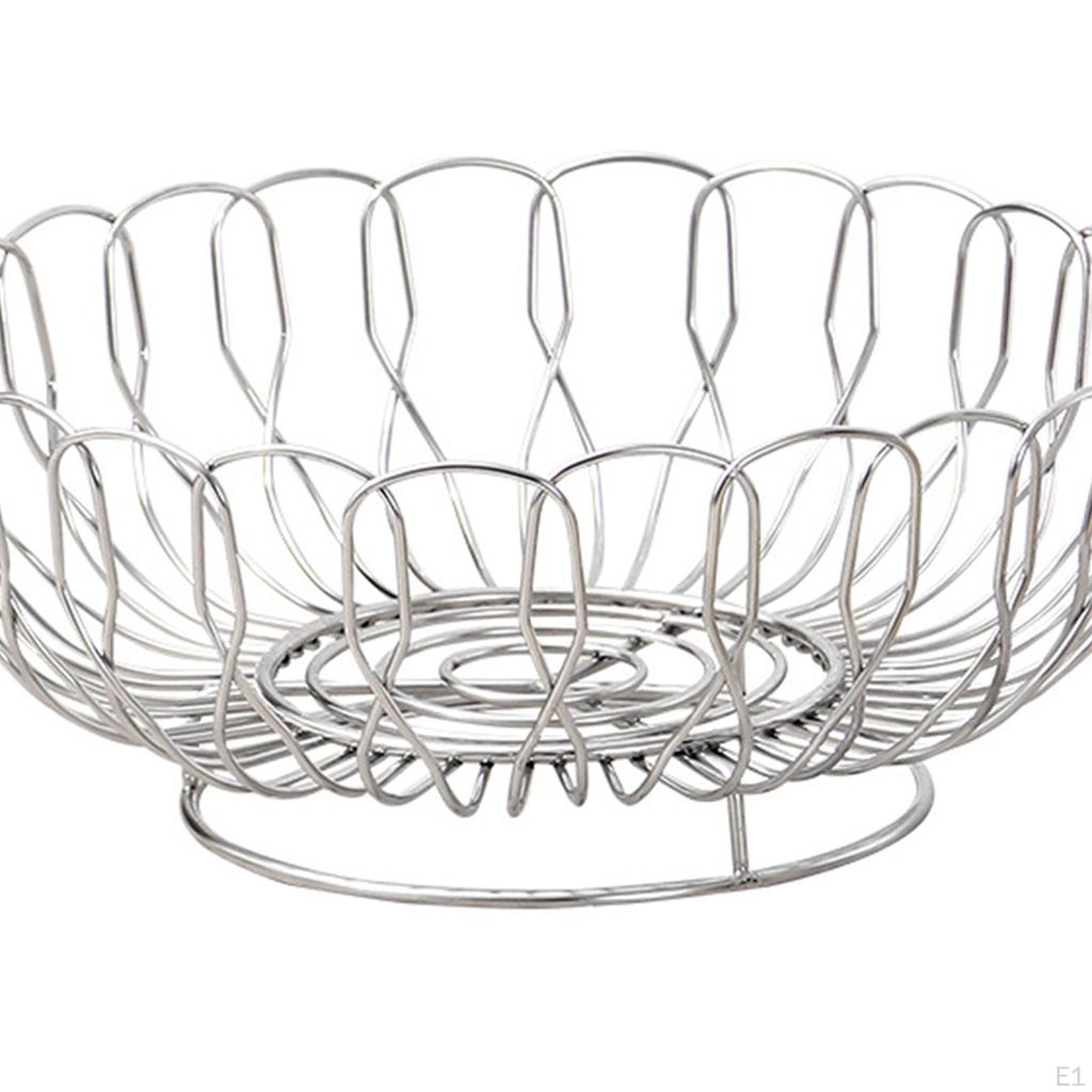 Fruit Storage Basket Multipurpose Practical Drain Stylish Bread Hollow Plate for