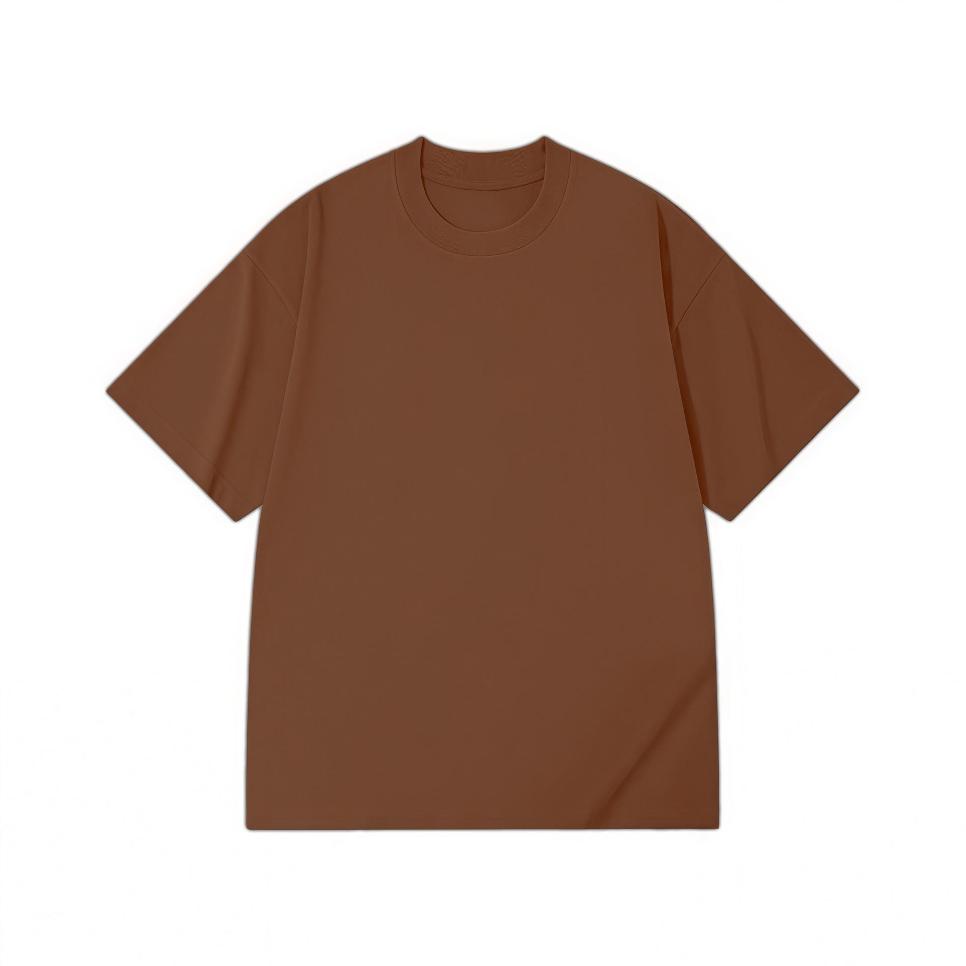 

Футболка унисекс с коротким рукавом, три иглы, 270 г, тяжелая пряжа 32 в два сложения, однотонная, со стильным маленьким воротником XL [140-160 catty]